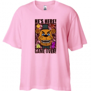 Футболка oversize FNAF He`s Here - Game over
